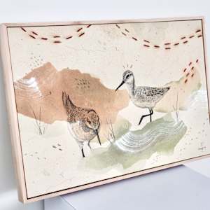 Wilson’s Phalaropes Put a Spin on It by Alicia Hauff Studio 