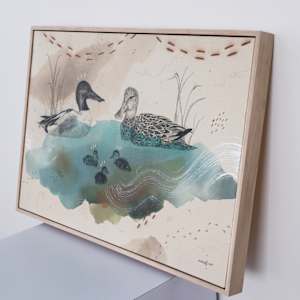 Northern Shoveler, Filter Feeding Champion by Alicia Hauff Studio 