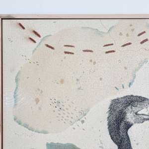 Double Crested Cormorant, Prehistoric Diver by Alicia Hauff Studio 