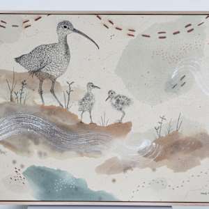 "Long Billed Curlew, Ahead of the Curve" by Alicia Hauff Studio