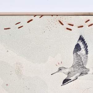 "Sandpipers, One Foot on Land, the Other in Water" by Alicia Hauff Studio 