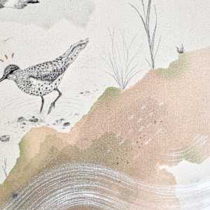 "Sandpipers, One Foot on Land, the Other in Water" by Alicia Hauff Studio 