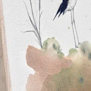 "Sandpipers, One Foot on Land, the Other in Water" by Alicia Hauff Studio 