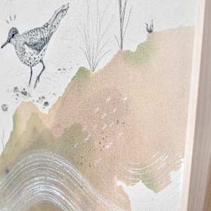"Sandpipers, One Foot on Land, the Other in Water" by Alicia Hauff Studio 