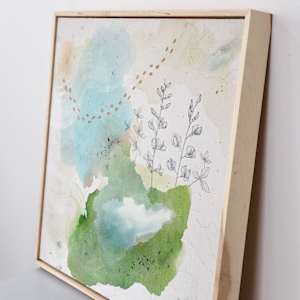 Wild Blue Indigo Canvas Print by Alicia Hauff Studio 