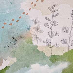 Wild Blue Indigo Canvas Print by Alicia Hauff Studio 