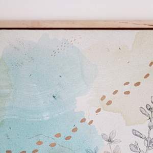 Wild Blue Indigo Canvas Print by Alicia Hauff Studio 
