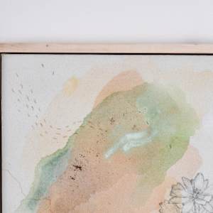 Bloodroot Wildflower Canvas Print by Alicia Hauff Studio 