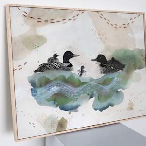 Loon Canvas Print by Alicia Hauff Studio 