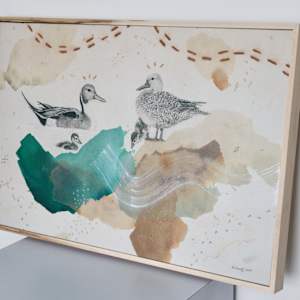 Northern Pintails Canvas Print by Alicia Hauff Studio 