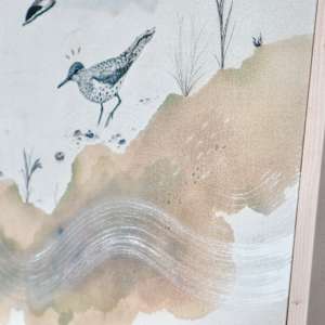 Sandpipers Canvas Print by Alicia Hauff Studio 
