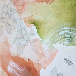 Prairie Rose Canvas Print by Alicia Hauff Studio 