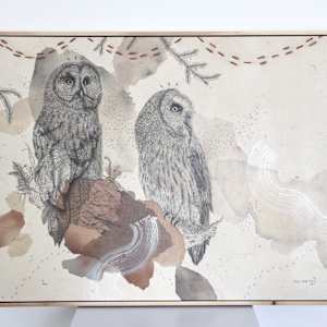 Great Gray Owl, Magisterial Giant of the North by Alicia Hauff Studio