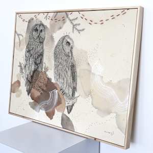Great Gray Owl, Magisterial Giant of the North by Alicia Hauff Studio 