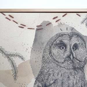 Great Gray Owl, Magisterial Giant of the North by Alicia Hauff Studio 