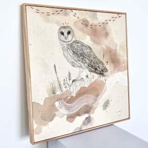 Barn Owl, Navigating the Darkest Night by Alicia Hauff Studio 