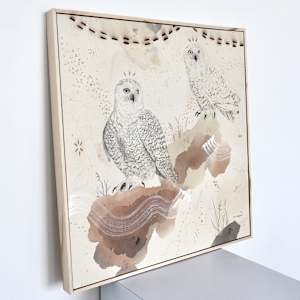 Snowy Owl, Otherworldly and Ancient by Alicia Hauff Studio 