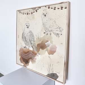 Snowy Owl, Otherworldly and Ancient by Alicia Hauff Studio 