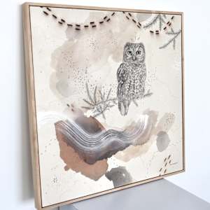 Boreal Owl, Alpine Solitaire by Alicia Hauff Studio 