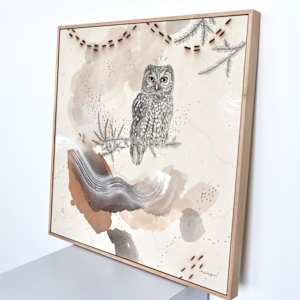 Boreal Owl, Alpine Solitaire by Alicia Hauff Studio 