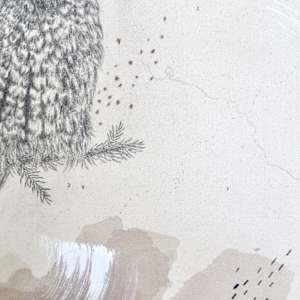 Boreal Owl, Alpine Solitaire by Alicia Hauff Studio 