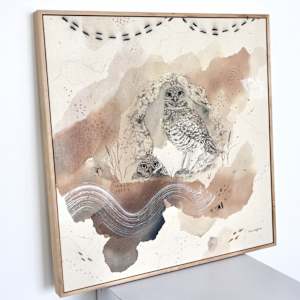 Burrowing Owl, Howdy Birds Who Hiss by Alicia Hauff Studio 