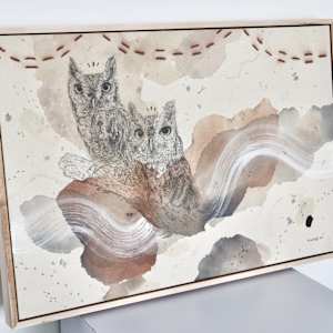 Eastern Screech Owl, Thrill of the Trill by Alicia Hauff Studio 
