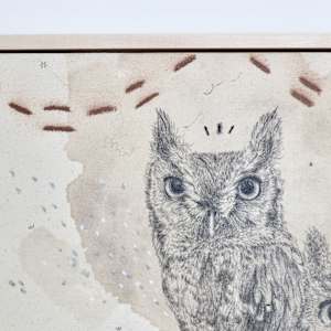 Eastern Screech Owl, Thrill of the Trill by Alicia Hauff Studio 