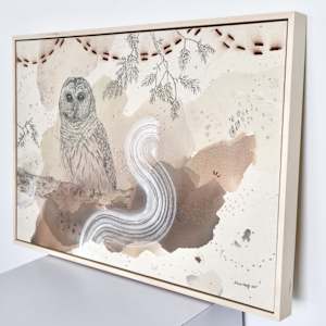 Barred Owl Hoots for You All by Alicia Hauff Studio 