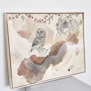 Northern Saw-Whet Owl, Cute With an Attitude by Alicia Hauff Studio 