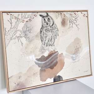Long-Eared Owl is All Ears by Alicia Hauff Studio 