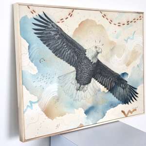 "Bald Eagle, Sacred Emblem & Protector" by Alicia Hauff Studio 
