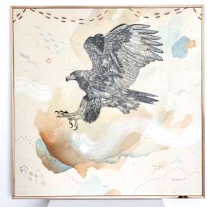 "Golden Eagle, Sacred Messenger & Master of the Sky" by Alicia Hauff Studio