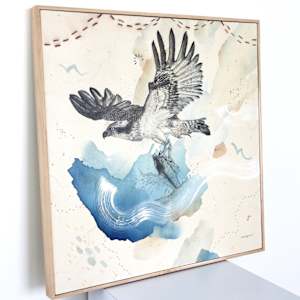 "Osprey Takes the Plunge" by Alicia Hauff Studio 