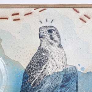 "Prairie Falcon, Spirit in the West" by Alicia Hauff Studio 