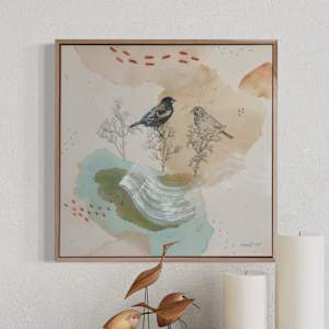 Lark Bunting Canvas Print by Alicia Hauff Studio 