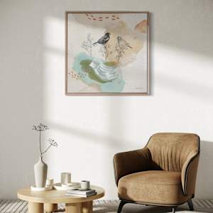 Lark Bunting Canvas Print by Alicia Hauff Studio 
