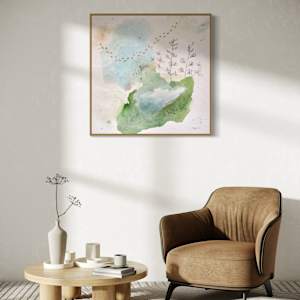 Wild Blue Indigo Canvas Print by Alicia Hauff Studio 