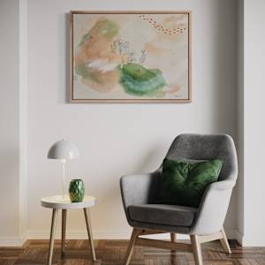 Bloodroot Wildflower Canvas Print by Alicia Hauff Studio 