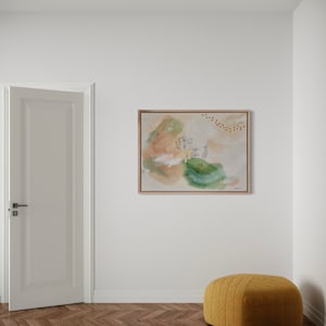 Bloodroot Wildflower Canvas Print by Alicia Hauff Studio 