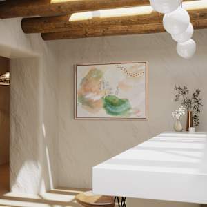 Bloodroot Wildflower Canvas Print by Alicia Hauff Studio 