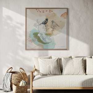 Lark Bunting Canvas Print by Alicia Hauff Studio 