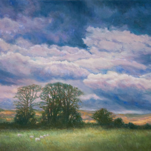 Fell Country Field with Sheep by Katherine Kean