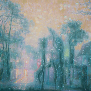 Late Day City Rain by Katherine Kean
