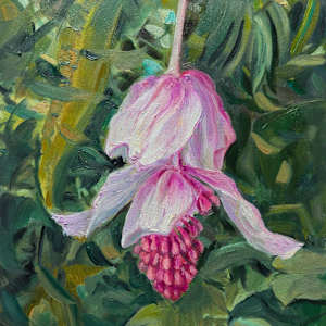 Sassy Bloom contemporary floral study by Katherine Kean