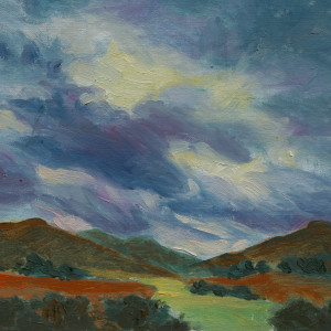 Scotland Clouds and Valley Study by Katherine Kean