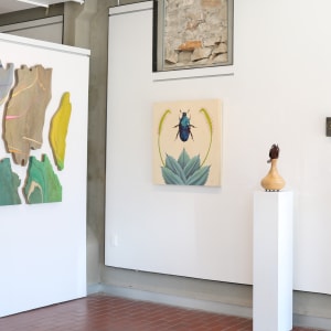 The Violet Crown Trail, part 3 by Alicia Philley  Image: Installation view at "Ingrained" exhibition with the Georgetown Art Center