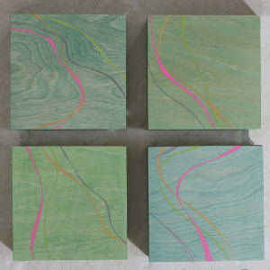 Late Summer Creek IV by Alicia Philley  Image: Complete series of paintings