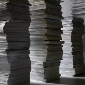 Four Paper Stacks by Abelardo Morell
