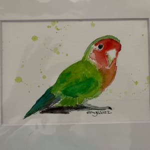 Orange and Green Parrot by Eileen Backman
